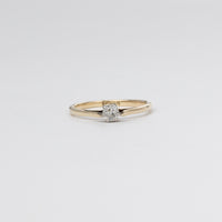 Dainty Mine-Cut Diamond Ring