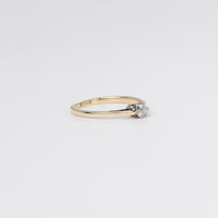Dainty Mine-Cut Diamond Ring