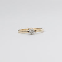 Dainty Mine-Cut Diamond Ring