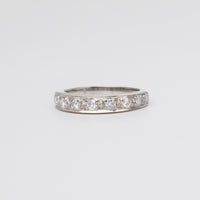 Modern Design Diamond Half Eternity Ring