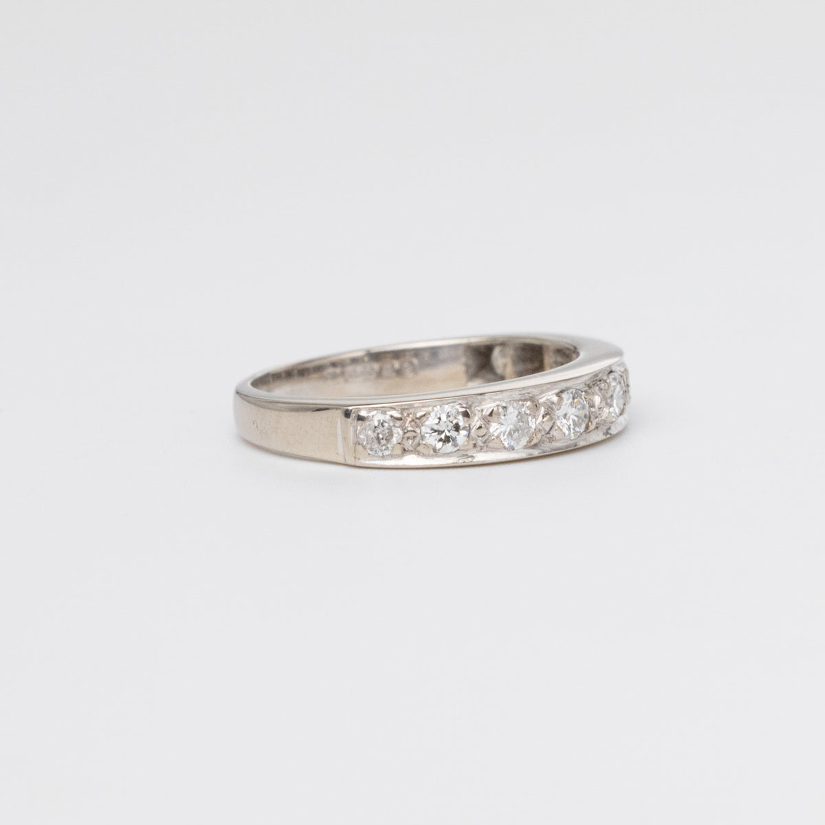 Modern Design Diamond Half Eternity Ring