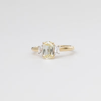 GIA Certified 1 Carat Ashoka Diamond Trilogy Ring