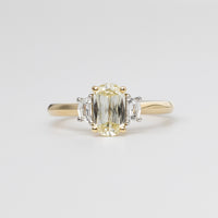 GIA Certified 1 Carat Ashoka Diamond Trilogy Ring