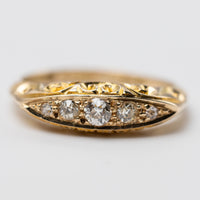 Vintage 18K Old Cut Diamond Ring