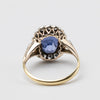 sapphire and diamond ring back