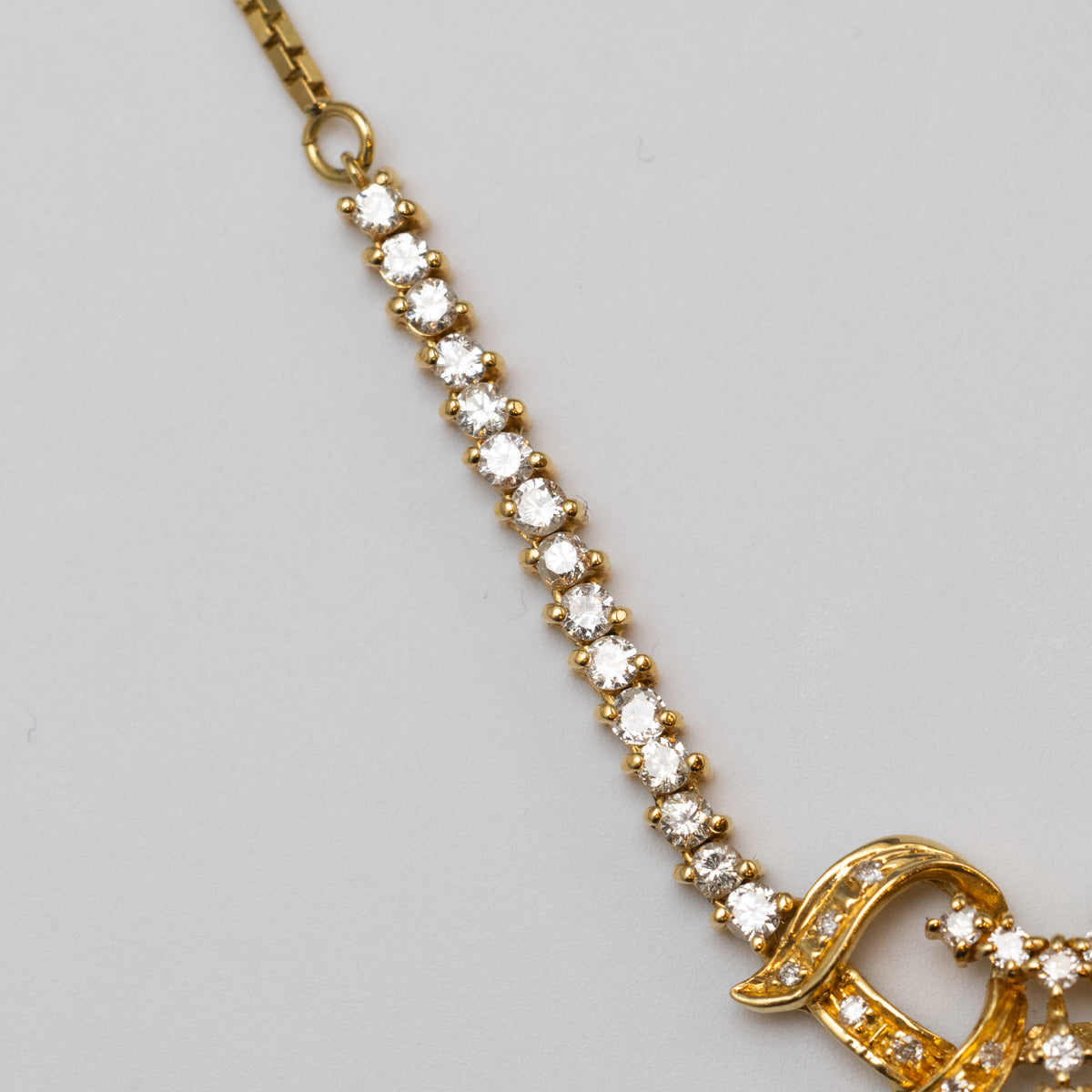 18K Emerald And Diamond Necklace