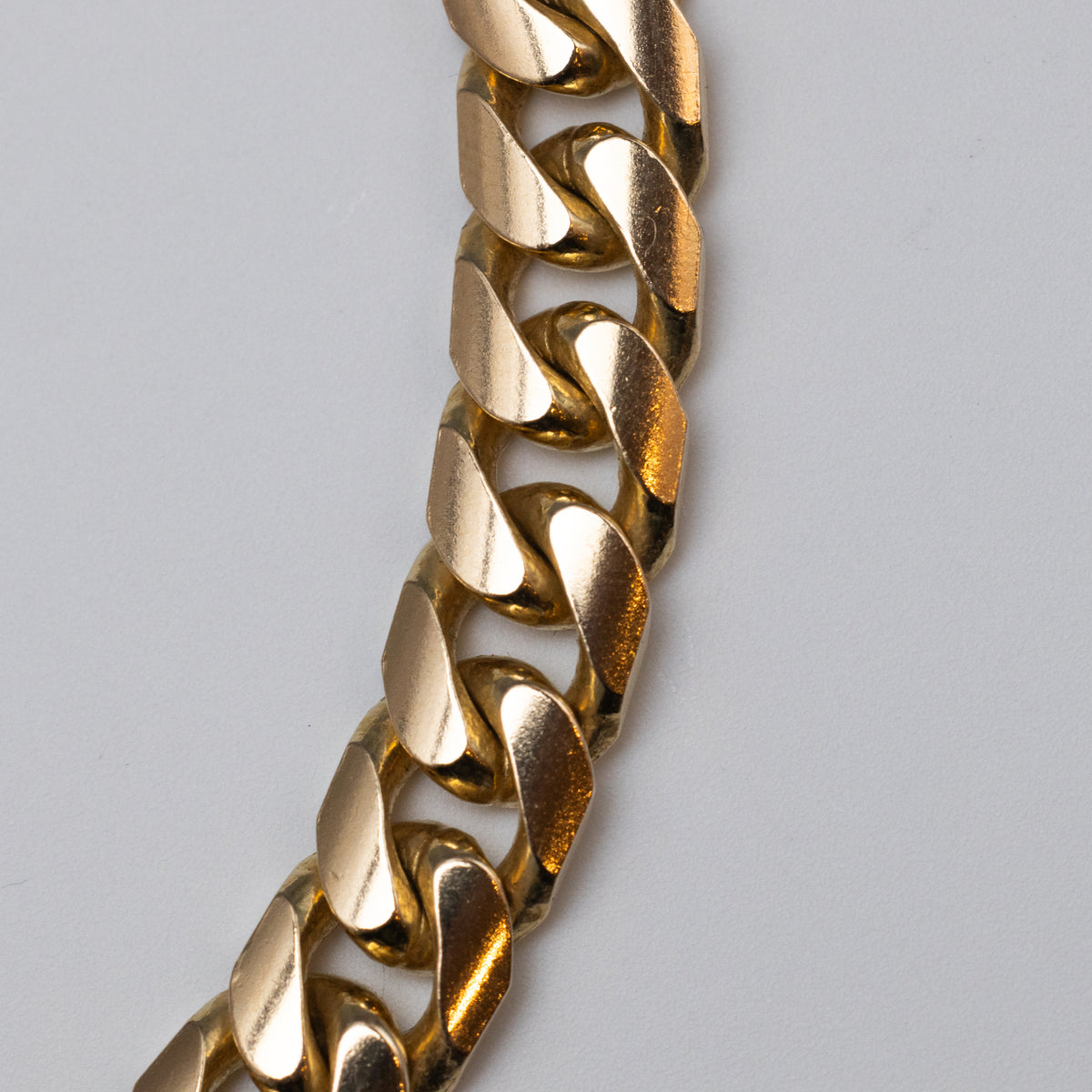 9K Yellow Gold Cuban Curb Link Chain