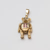 9K Teddy Pendant