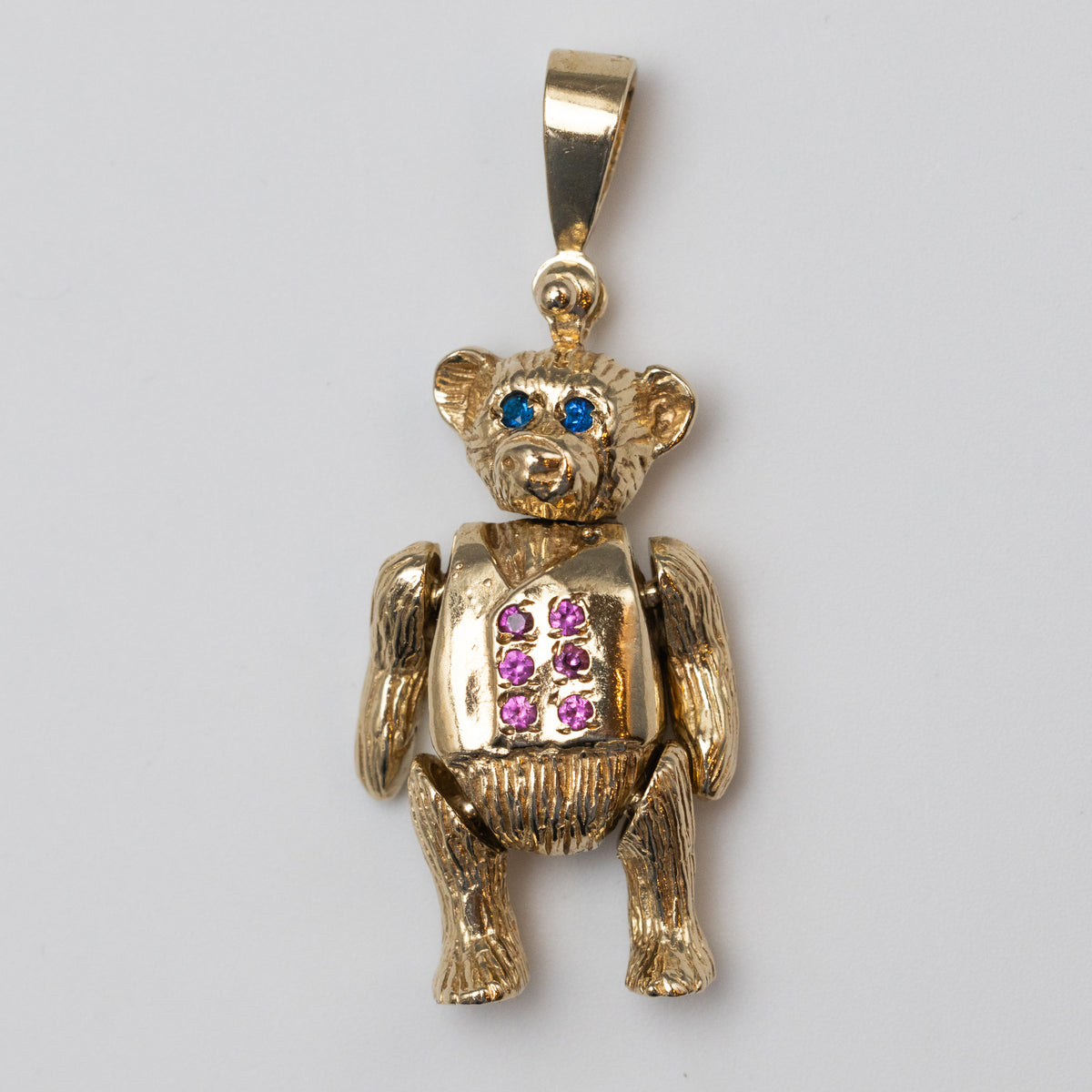 9K Teddy Pendant