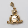 9K Teddy Pendant