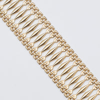 9K Gold Gate Style Bracelet