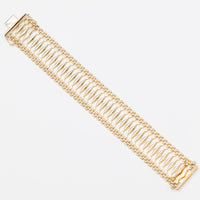 9K Gold Gate Style Bracelet