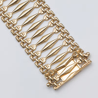 9K Gold Gate Style Bracelet