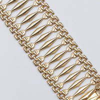 9K Gold Gate Style Bracelet