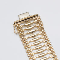 9K Gold Gate Style Bracelet
