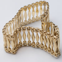 9K Gold Gate Style Bracelet
