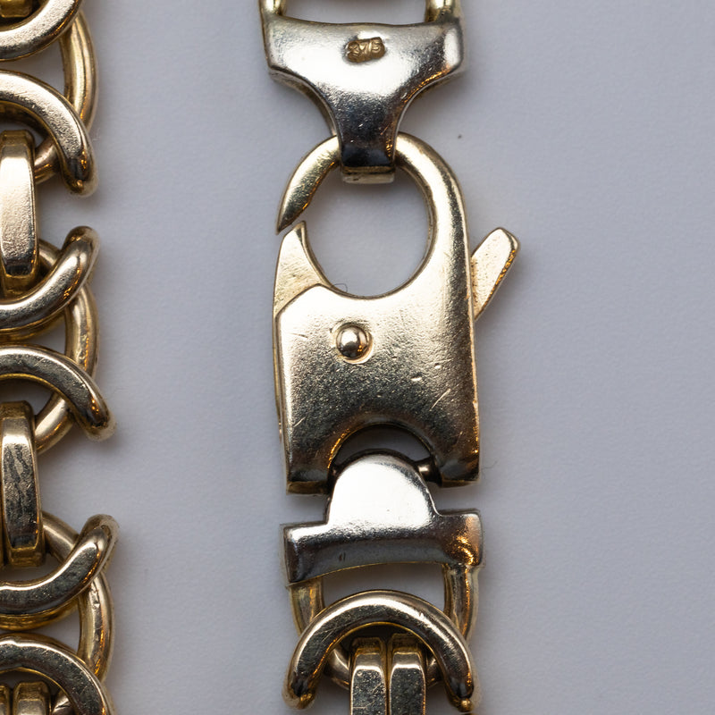 9K Gold Byzantine Bracelet