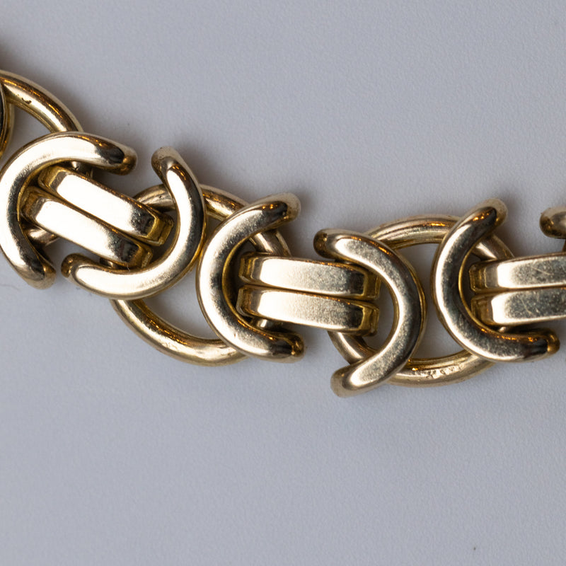 9K Gold Byzantine Bracelet