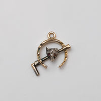 Victorian Diamond Riding Charm