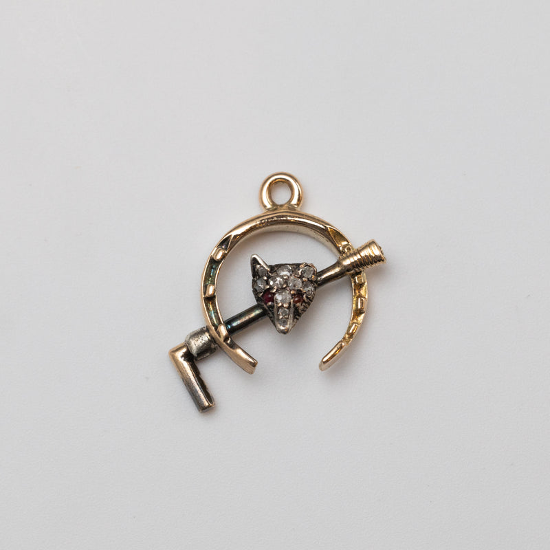 Victorian Diamond Riding Charm