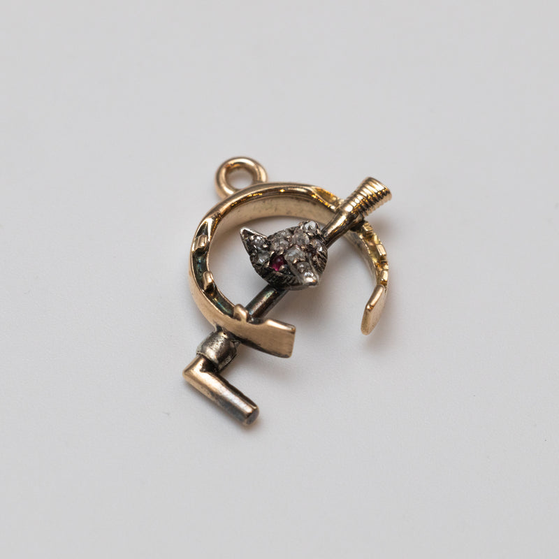 Victorian Diamond Riding Charm