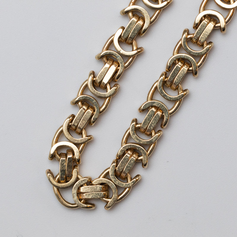 9K Gold Byzantine Bracelet