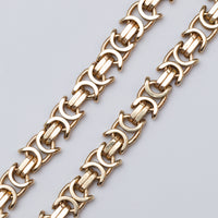 9K Gold Byzantine Bracelet