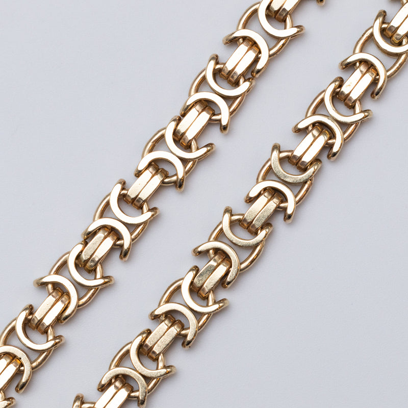 9K Gold Byzantine Bracelet