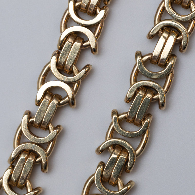 9K Gold Byzantine Bracelet