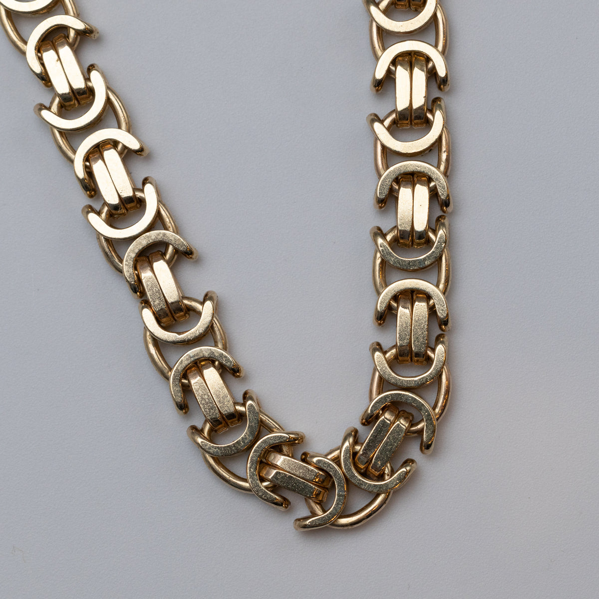 9K Gold Byzantine Necklace