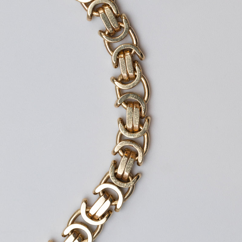 9K Gold Byzantine Bracelet