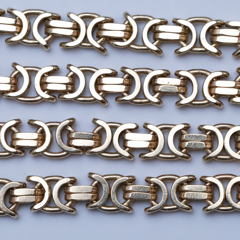 9K Gold Byzantine Bracelet