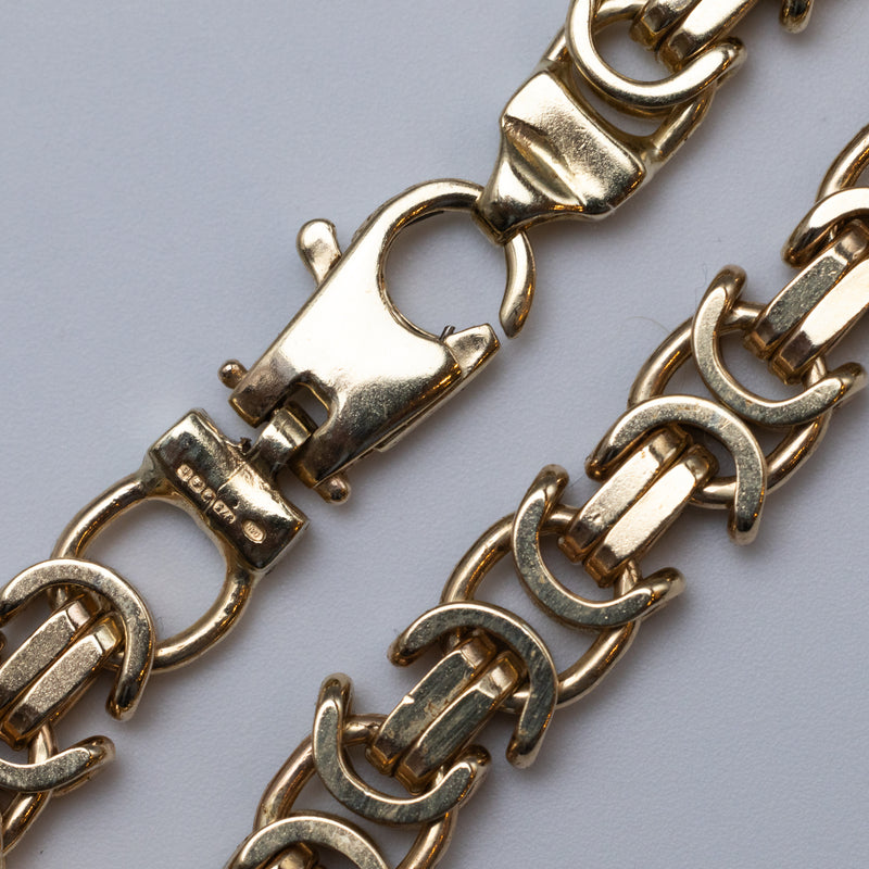 9K Gold Byzantine Bracelet