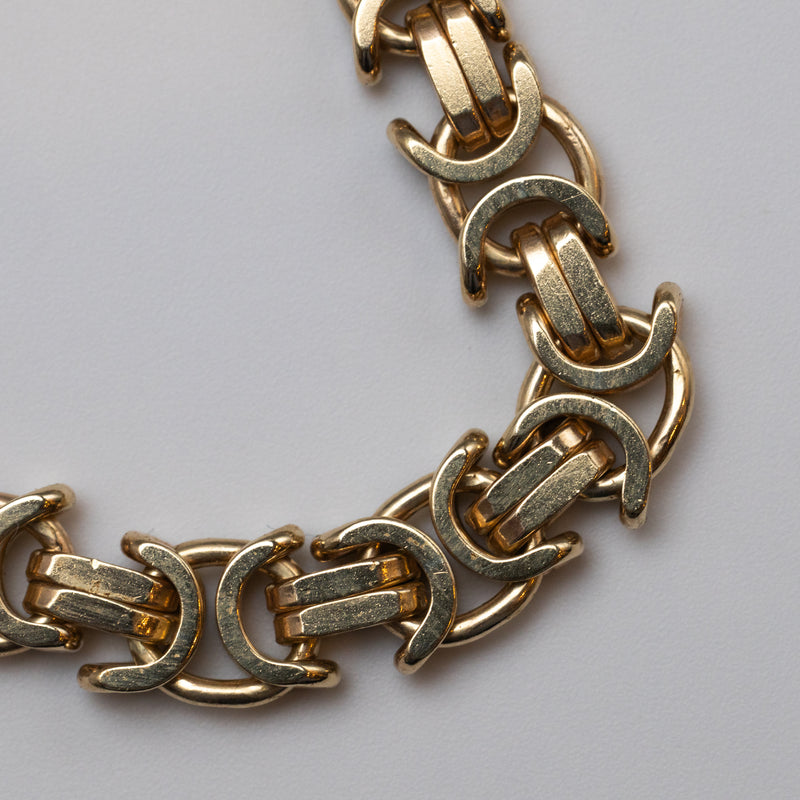 9K Gold Byzantine Bracelet