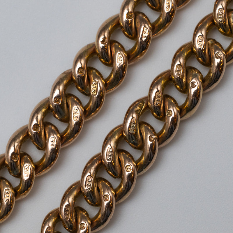 9K Gold Albert Chain