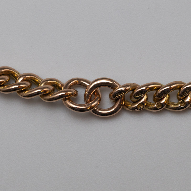 9K Gold Albert Chain