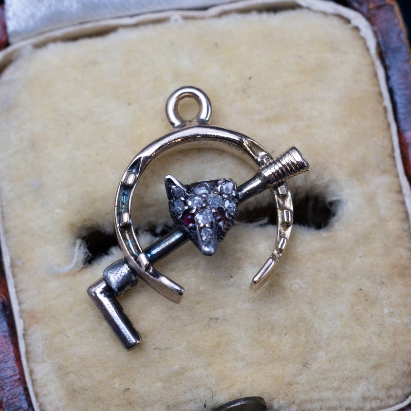 Victorian Diamond Riding Charm