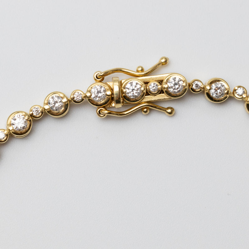 18K Yellow Gold 1.65ct Diamond Bracelet