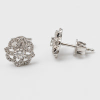 Diamond Flower Earrings 0.42ct