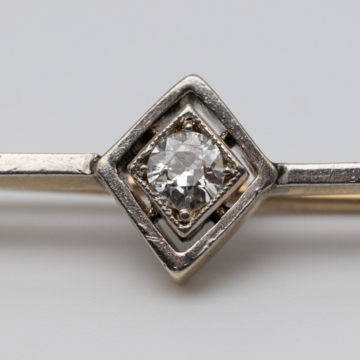 Art Deco Diamond Pin Brooch