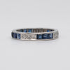 Art Deco Sapphire And Diamond Eternity Ring
