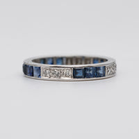 Art Deco Sapphire And Diamond Eternity Ring