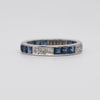 Art Deco Sapphire And Diamond Eternity Ring