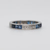 Art Deco Sapphire And Diamond Eternity Ring