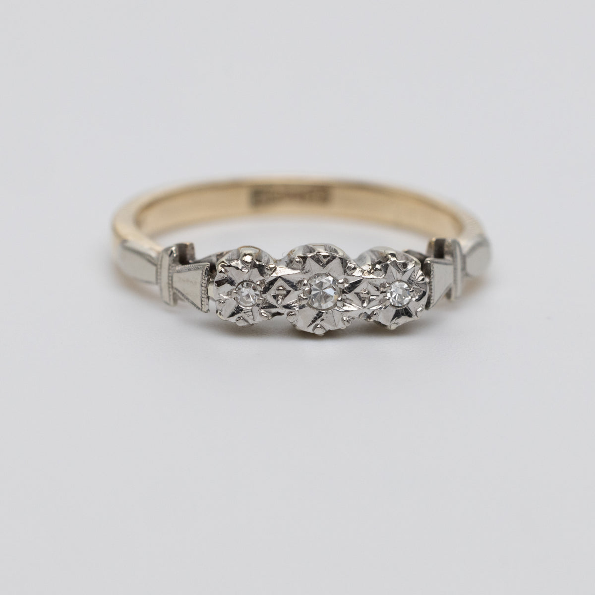 Art Deco Diamond Trilogy Ring