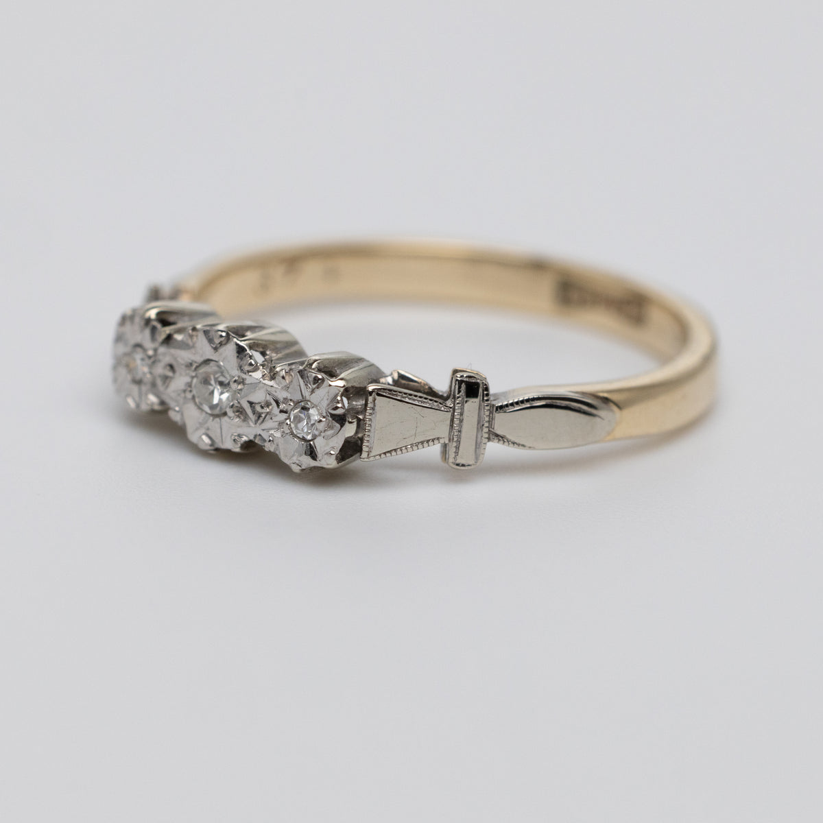 Art Deco Diamond Trilogy Ring