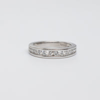 Contemporary Diamond Channel Set Eternity Ring