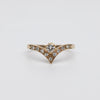 Vintage Diamond Wishbone Ring