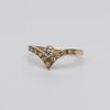 Vintage Diamond Wishbone Ring