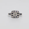 A Pretty Sapphire And Diamond Ring